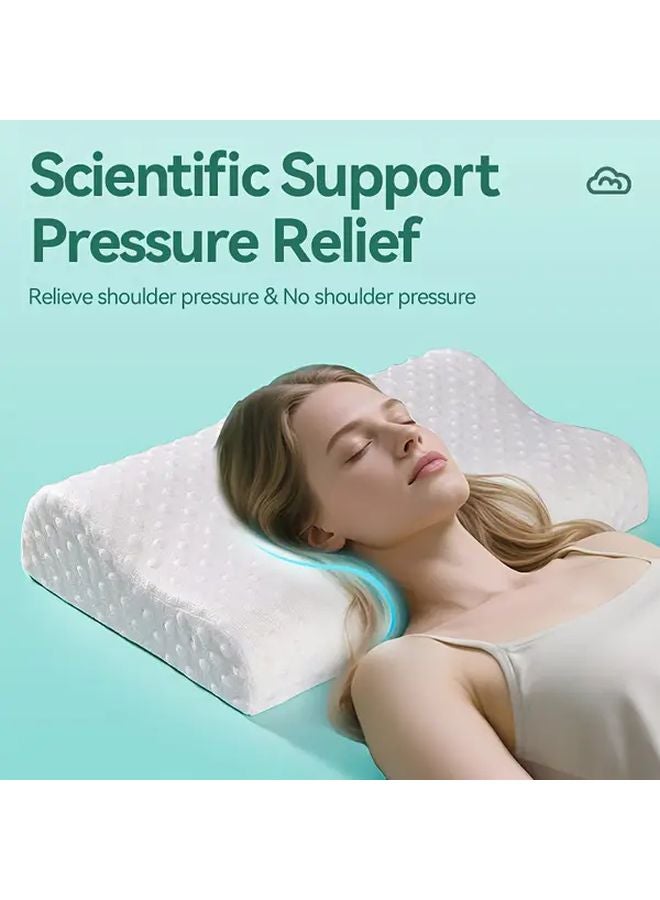 Ergonomic C Shaped Neck Pillow 19 7x11 81 Inch For Back Sleepers And Shoulder Support - Image 4